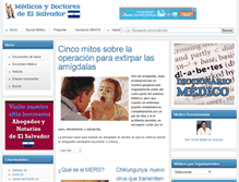 Tablet Screenshot of elsalvador.medicosdoctores.com